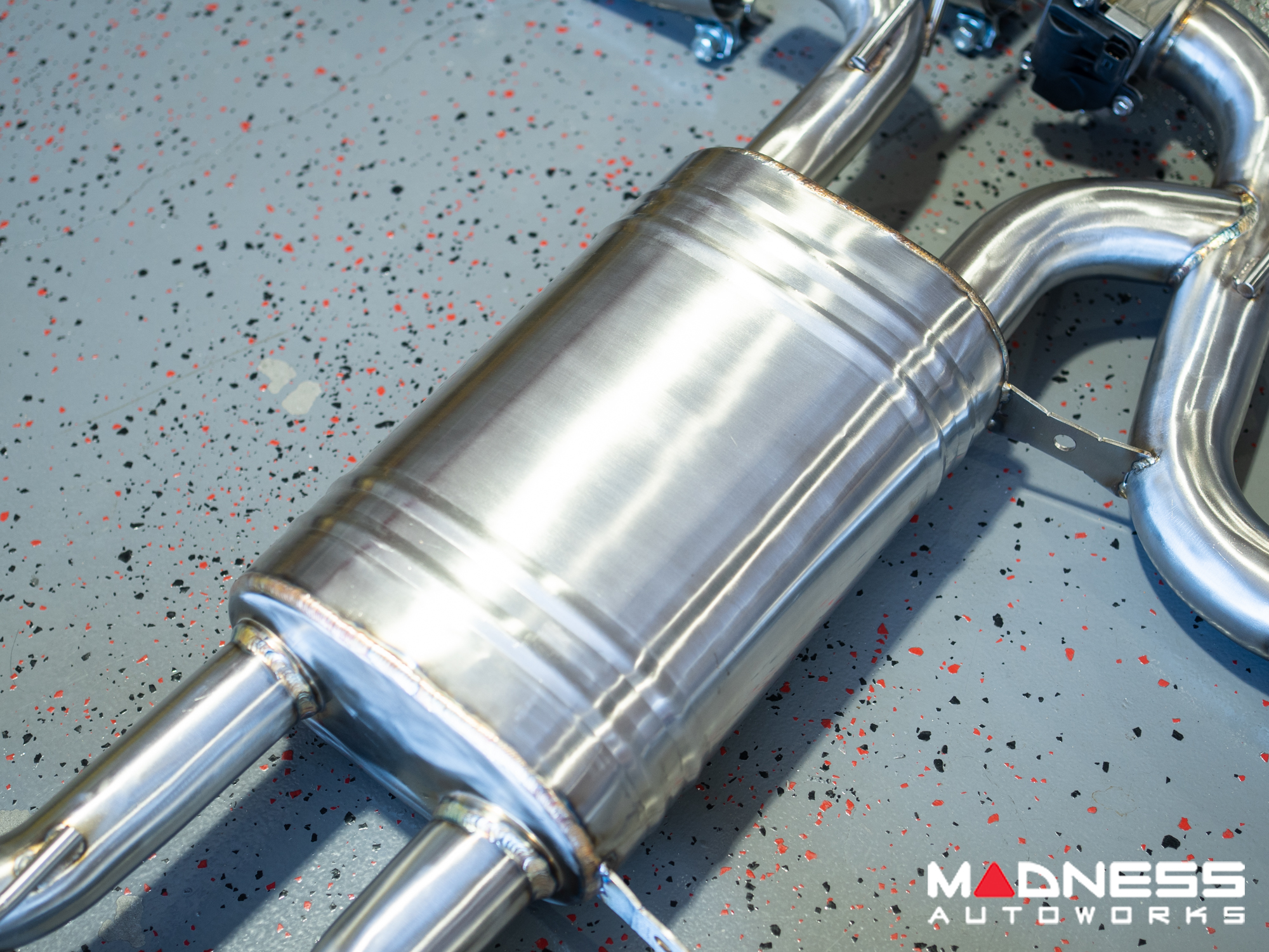 Jaguar F-TYPE Performance Exhaust System - MADNESS - 3.0L V6 - Dual Side Exit - Electronic Valve Design - Black Chrome Exhaust Tips